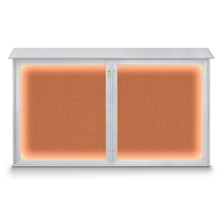 United Visual Products Single Door Indoor Enclosed Easy Tack Bo UV300EZ-BLACK-GOLD